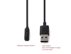 Cable de carga con interfaz magnética 2026 para Asus Zenwatch 2nd, 1 metro, USB, función de transferencia de datos.