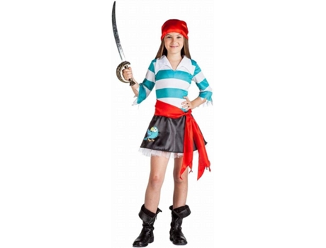Disfraz de Niña DISFRAZZES Pirata Loro (Talla: 5 a 6 años)