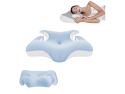 Almohada De Espuma Viscoelástica Para El Cuello, Almohada Ortopédica Ergonómica, Almohada De Soporte De Seda Helada, Azul Gertiz