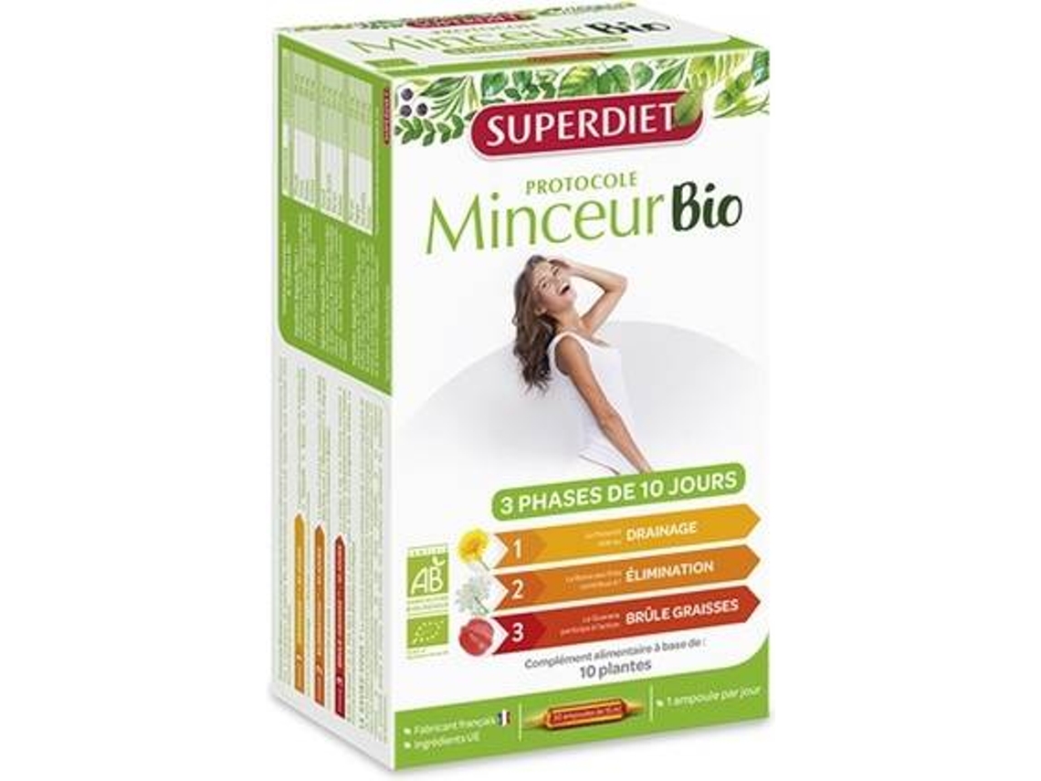 Complemento Alimentar SUPERDIET Protocolo Emagrecimento Bio N° (30 ampolas)