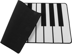 Alfombrilla de ratón grande en blanco y negro para piano SFUSHOS