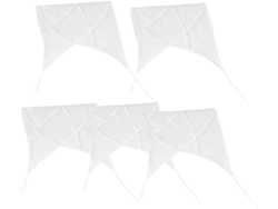 Juego de 5 paraguas de plástico transparente