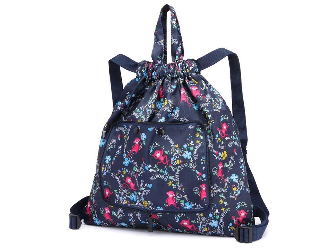 Mochila plegable de gran capacidad para compras y viajes, impermeable y con cordón ajustable. GOKOCO
