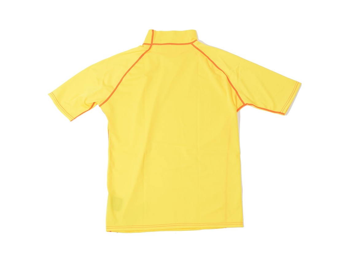 Camiseta de Surf de Manga Curta Logo Amarelo Xlsurf System