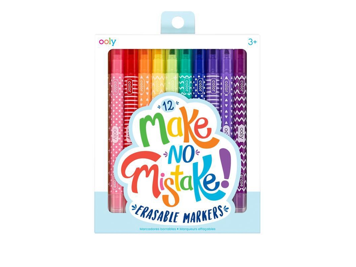 Conjunto 12 Bolígrafos Feltro Apagáveis Make no Mistake