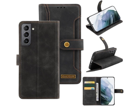 Funda Samsung Galaxy S21 5G HFS-HOUSE Cierre Magnético (Negro)