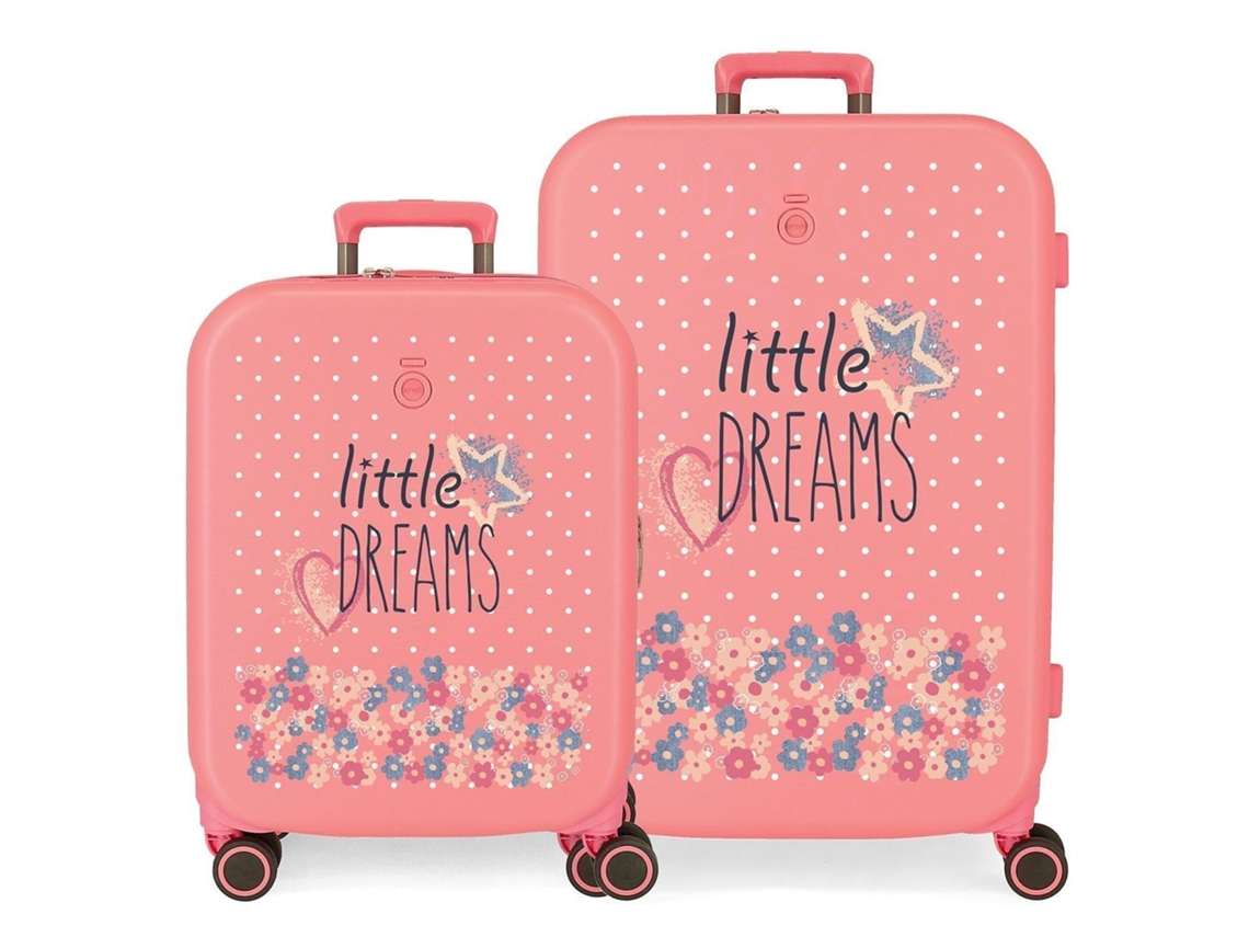 Conjunto de Maletas de Viaje ENSO Little Dreams Rosa (55cm/70cm)