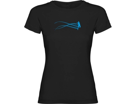 Camiseta de Mujer para Tenis KRUSKIS Estella Tenis Negro (S)