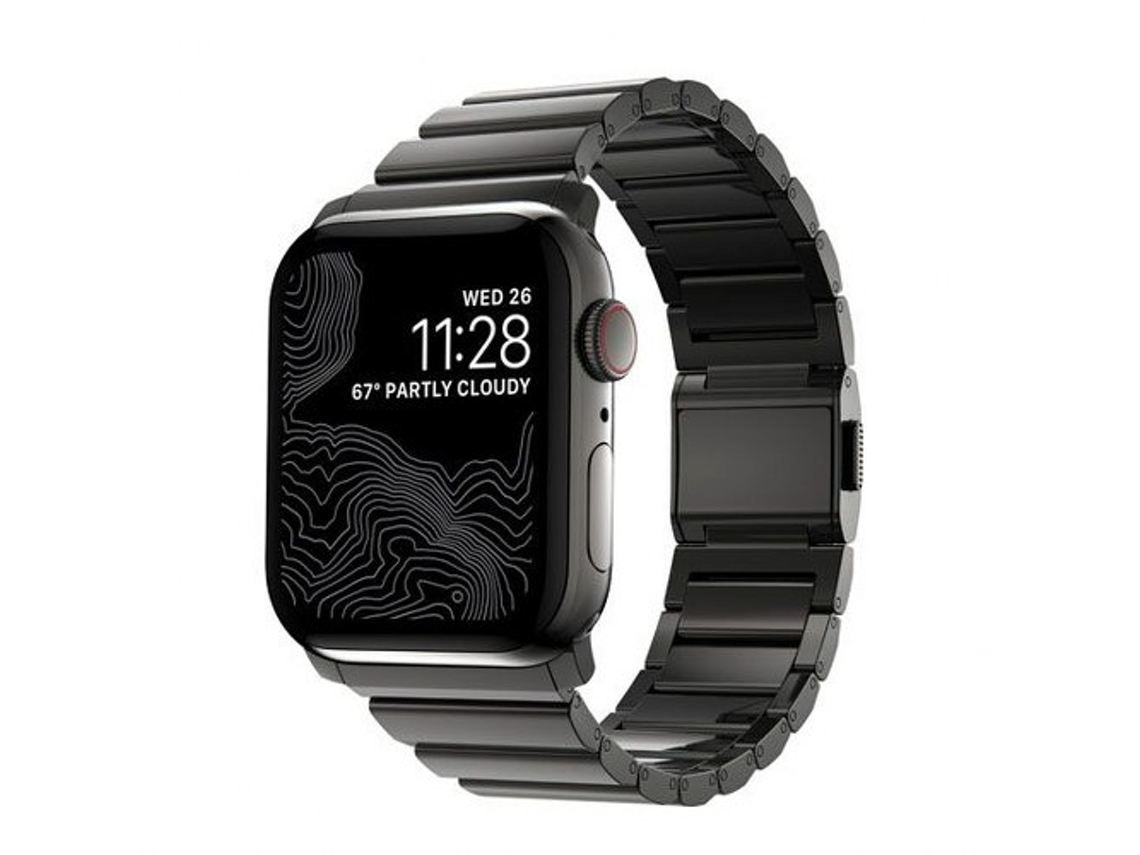 NOMAD Correa V2 para Apple Watch 1-9 y SE 42-44-45mm Gris oscuro