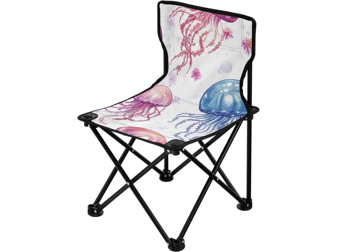 Silla De Camping Compacta Y Hierro Acero Plegable Ligera