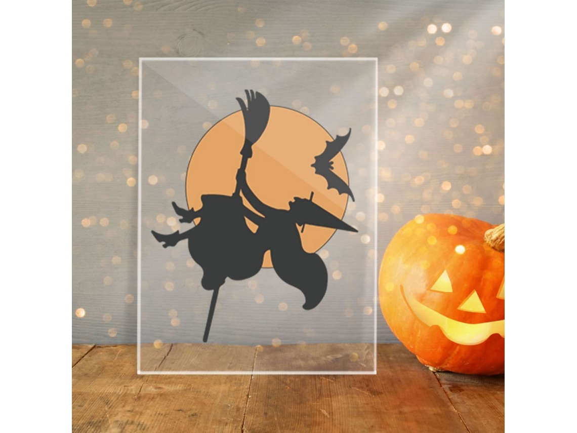 Adorno acrílico de Halloween 16x24cm Cbs720x13