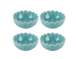 4 Peças De Queimador De Óleo Cerâmico E Pratos Para Porta Vela, Difusor Com Padrão De Gelo Crackle