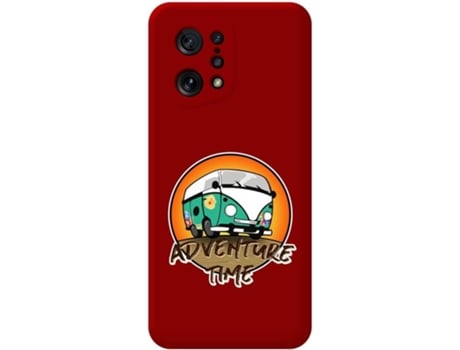 Carcasa para Oppo Find X5 5G TUMUNDOSMARTPHONE Silicona Líquida Dibujos Rojo