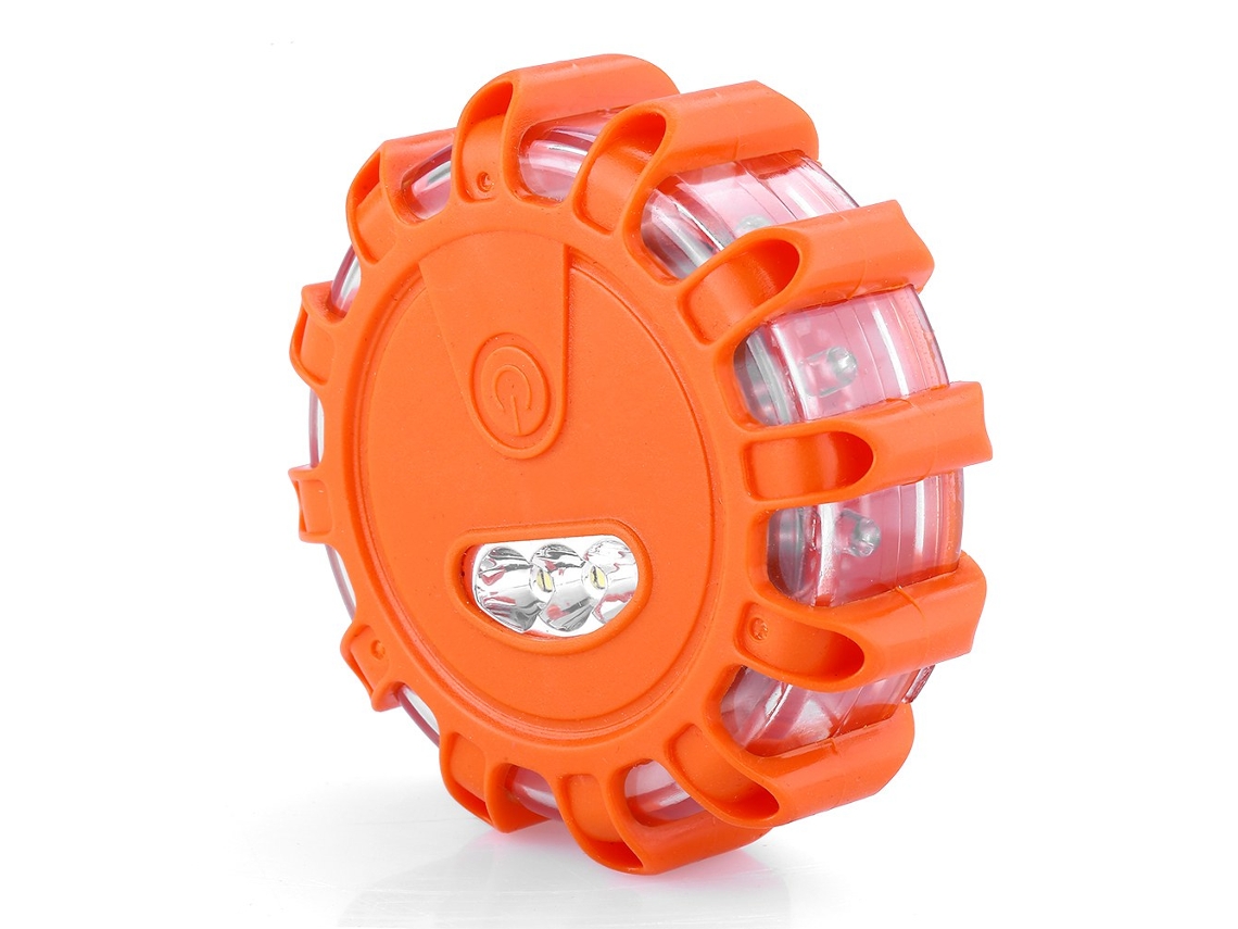 Rebe-luz De Emergencia Led Con 15 Luces Parpadeantes Magnética Para Coche Camión Barco Usb Portátil Exterior Camping