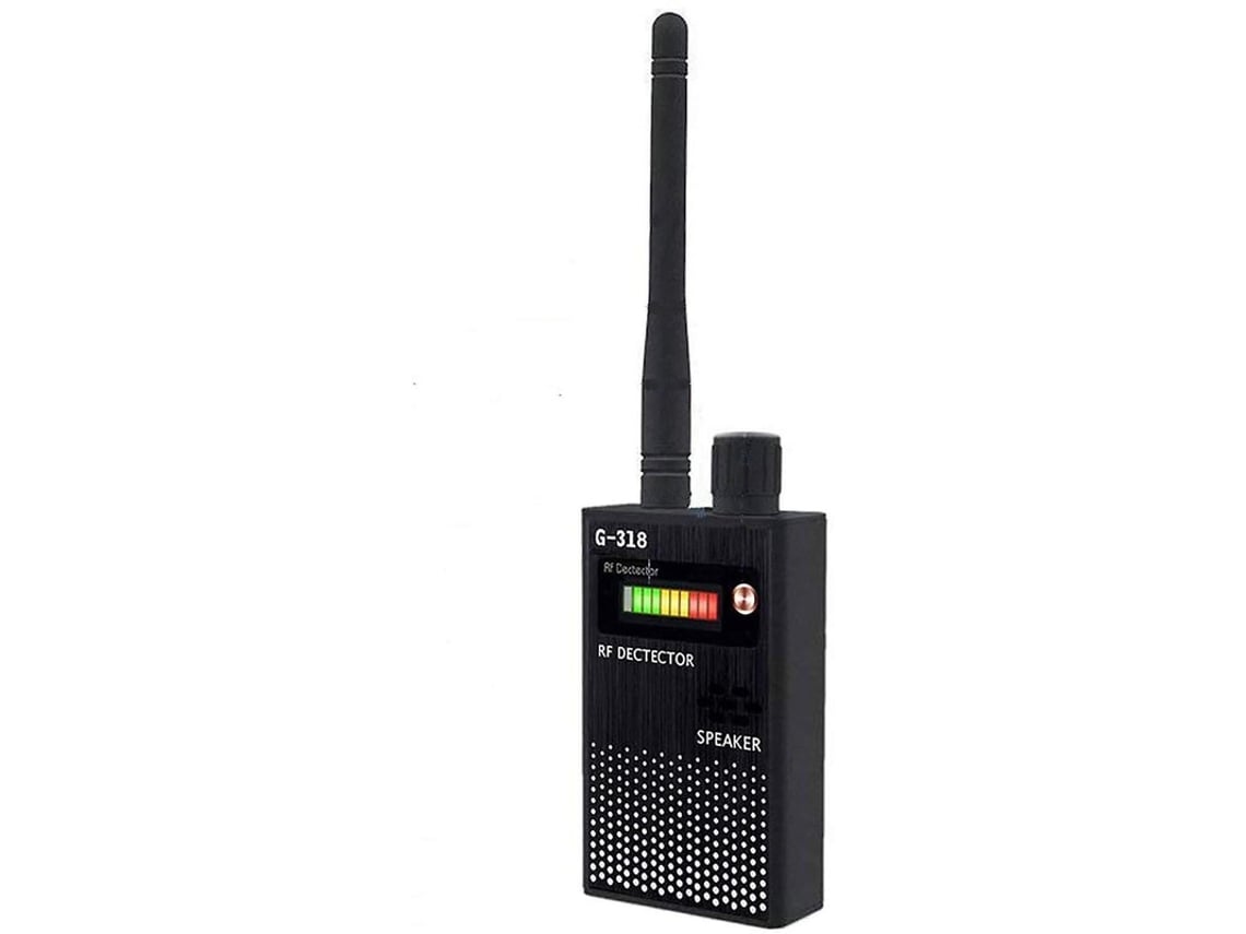 Detector antiespía multifuncional con escáner RF inalámbrico para cámaras ocultas, GSM, dispositivos de escucha, con GPS, radar y alarma Yizhood (negro)