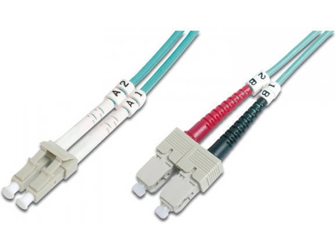 Cable de Fibra Óptica TECHLY (2 m - Azul)