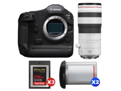 Canon Eos R1 + Rf 70-200mm F/2.8 L Is Usm Z Blanco + 3 Sandisk 256gb Extreme Pro Cfexpress Type B + 2 Canon Lp-e19 + Ebook Pricedirect