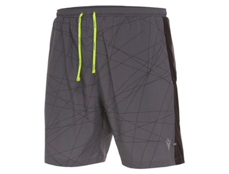 Pantalones Cortos para Mombre MACRON Running Oscar Boston Gris (Talla: 3XL)