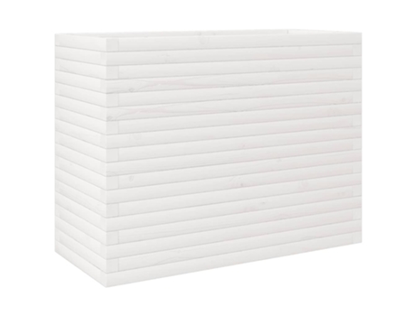 Jardinera VIDAXL Blanco Madera (90x40x68.5 cm)