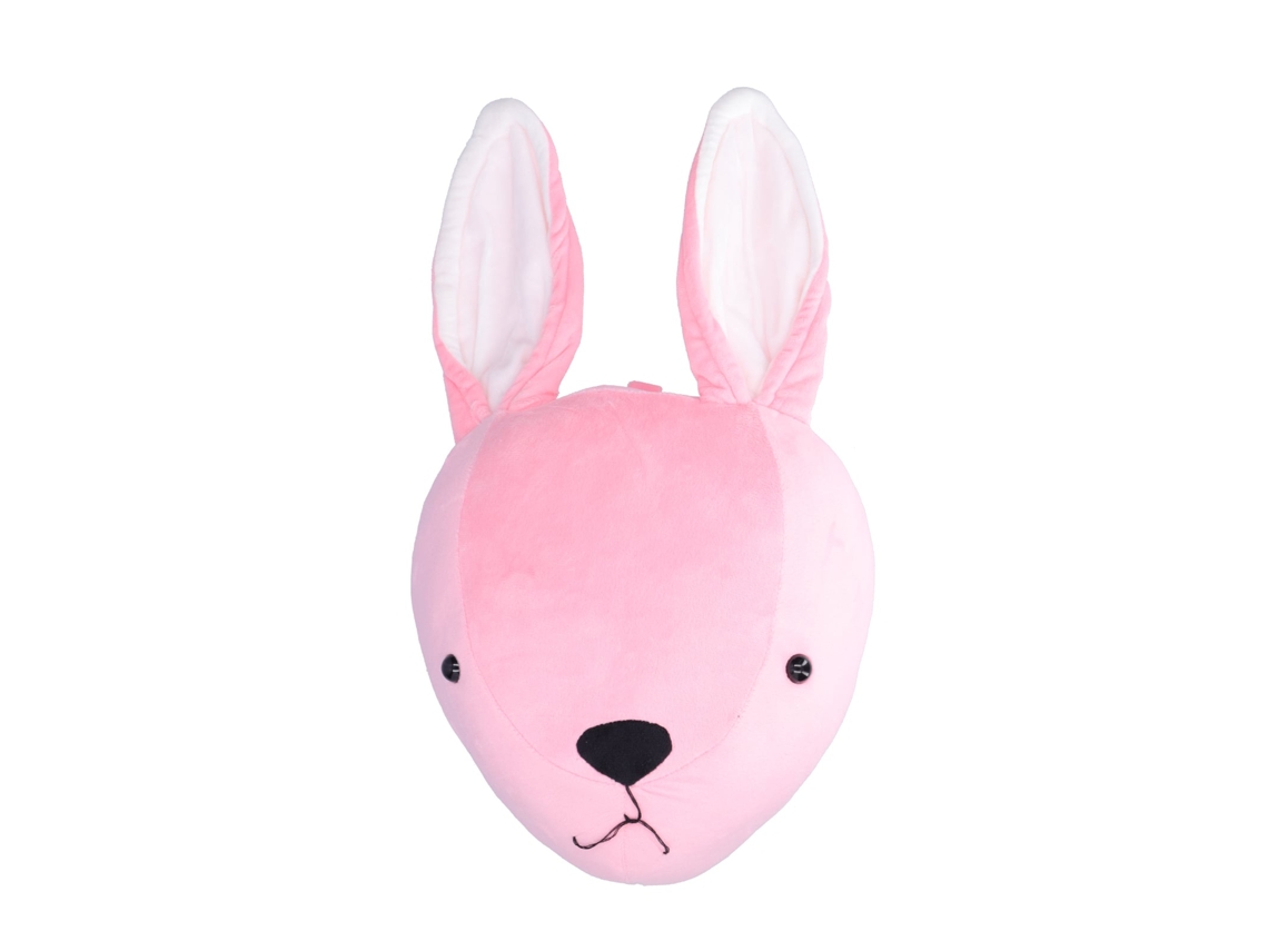 Adorno De Pared De Peluche Con Forma De Conejo Rosa, Juguete Para Colgar.