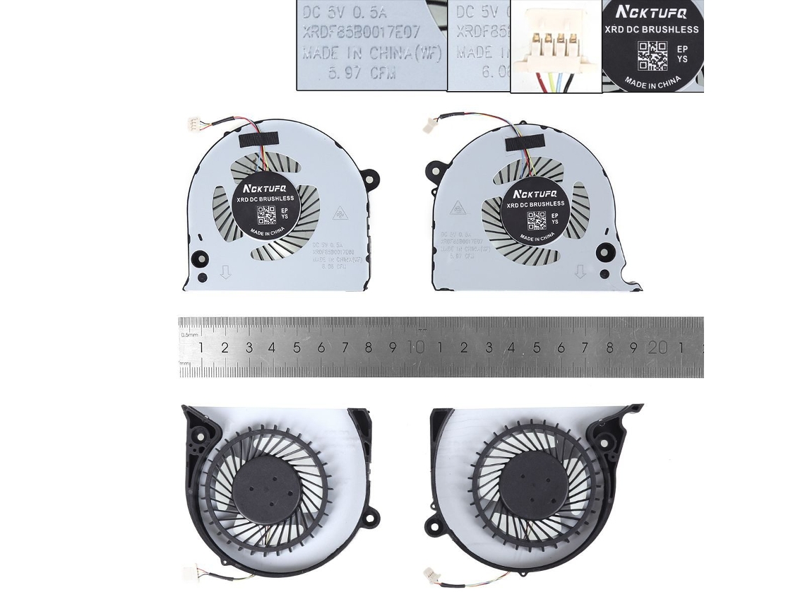 Ventilador De Notebook Dell Lnspiron 15 7577 G5 5587 G7 7588 P72f Lrcopia Altaversión 2 0x73f9 X73f9 Compativel