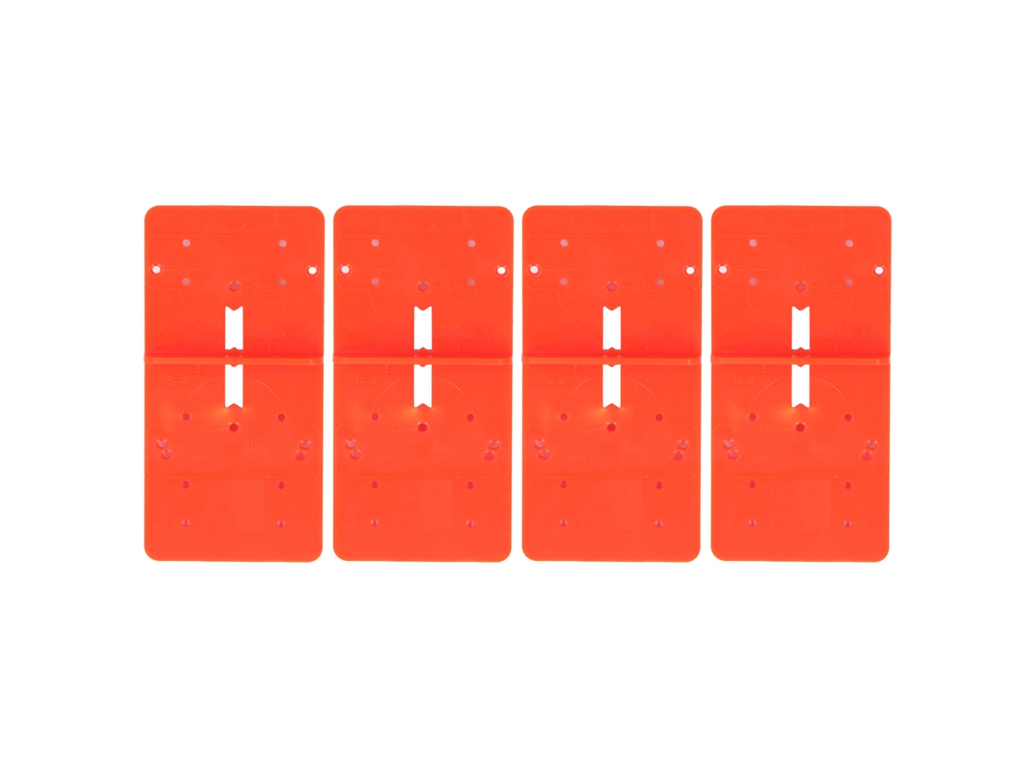 4 Piezas De Plantilla De Perforación Para Pestillos De Puertas, Herramienta De Posicionamiento Para Carpintería, Bricolaje