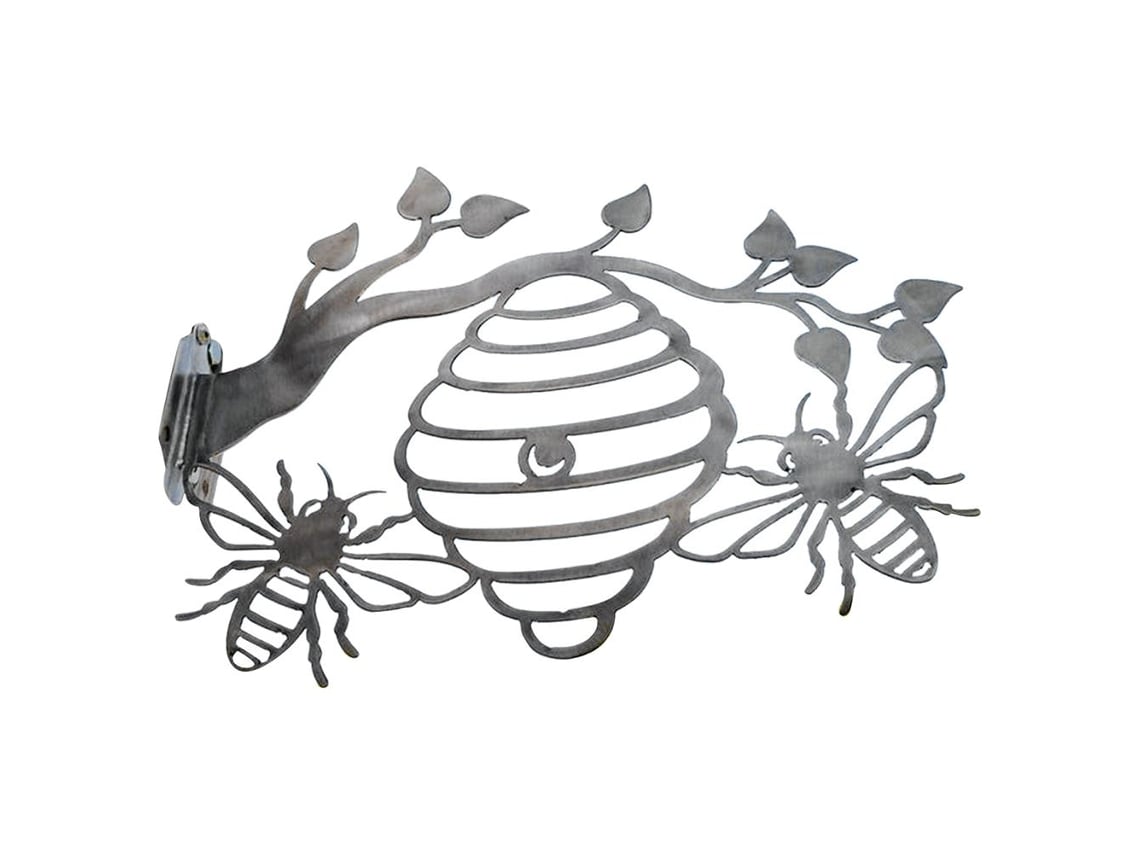 Adorno de abeja (silueta de metal para decoración de jardín)