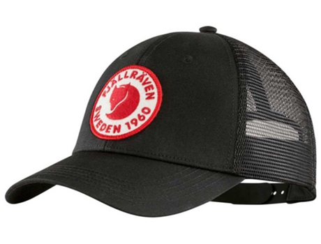 Sombrero para Hombre FJÄLLRÄVEN 1960 Logo Långtradarkeps Negro para Montaña (S - M)