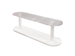 Estantería Transparente Blanca De Dos Niveles Para Exhibición De Figuras De Productos Para El Cuidado De La Piel Y Cosméticos.