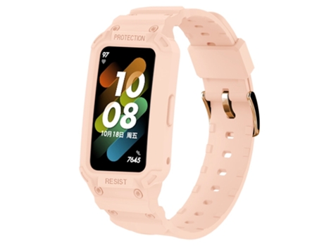 Correa TPU + PU ajustable para Honor Band 6/Huawei Band 6/7 - rosa