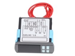Controlador digital de temperatura resistente al agua con función de descongelación.