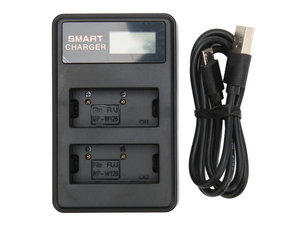 Cargador De Batería Usb Doble De 5 V Para Cámaras Fujifilm Xs10, Xt3, Xt30, Xt20, Xa7 Y Xe4 (np-w126)