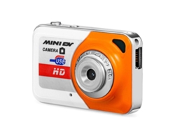 Mini cámara de moda X6, cámara digital de alta definición, mini grabadora de vídeo ligera para entusiastas del ciclismo, color naranja TAISHENGDA