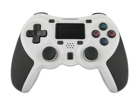 Chronus Controlador de Juegos Inalámbrico Gamepad Inalámbrico Compatible con Playstation 4 / Playstation 3 / Joypad Panel Táctil PCblanco BISBISOUS