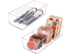 Cajón - Acrílico - Almacenamiento De Cosméticos - Exhibidor De Joyas - Compartimento Único + Tres Compartimentos