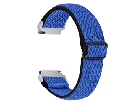 Correa de tela tejida ajustable elástico 22mm con hebilla para Huami Amazfit GTR 47mm/Pace/Stratos/Stratos 2 - azul oscuro