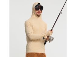 Camisa de manga larga para hombre Yuysan con protección solar para pesca, de secado rápido y con protección UV.