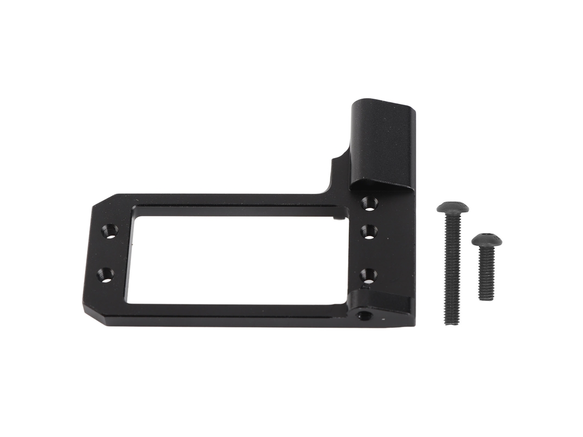 Soporte De Servo Rc De Centro Bajo Con Adaptador De 4 Enlaces Para El Coche Modelo Phoenix F10 Vp A Escala 1/10 En Aleación De Aluminio Negro.