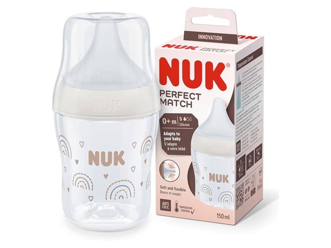 Biberón Nuk Perfect Match Rainbow de 150 ml