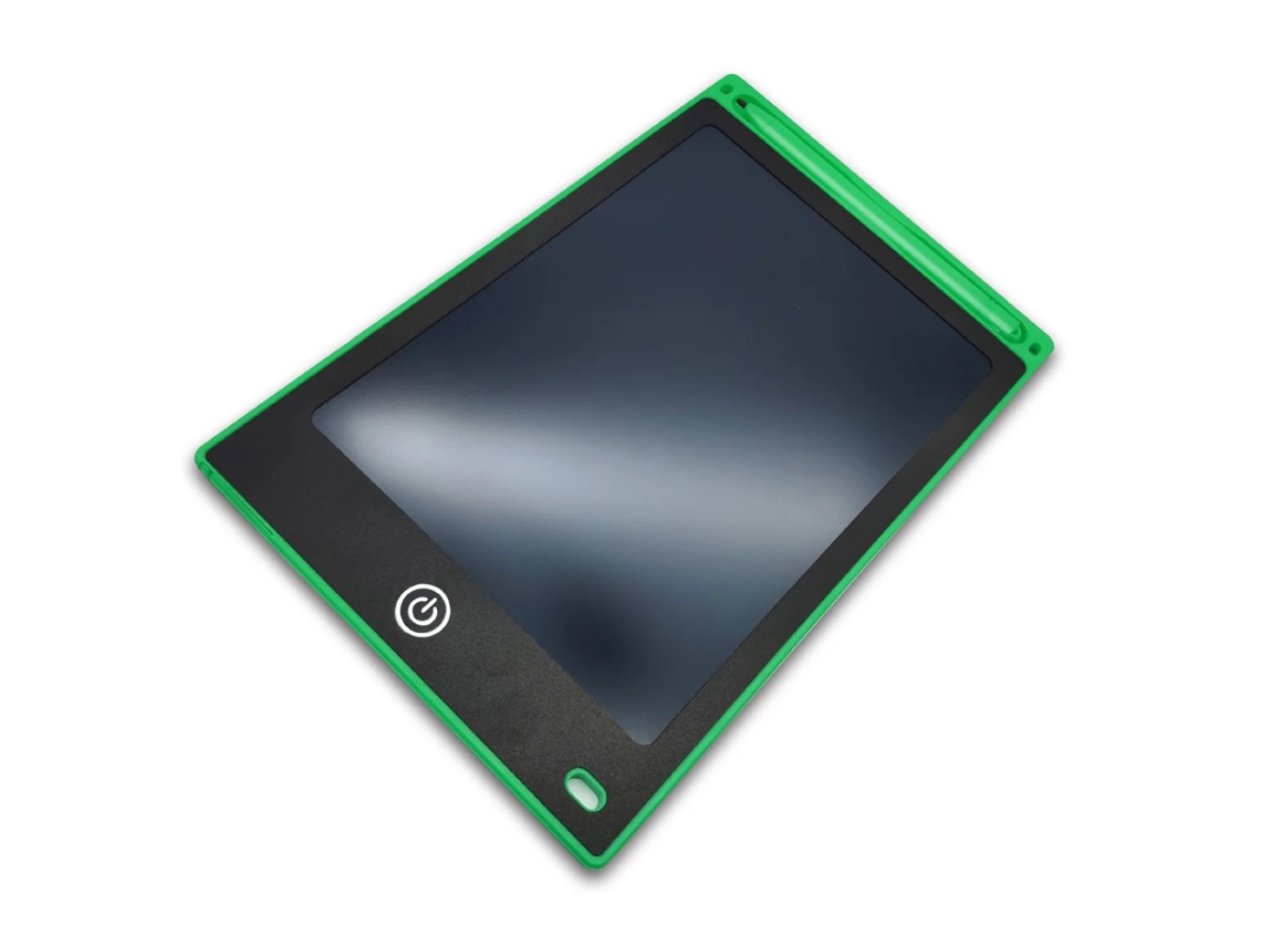 Tableta infantil (verde) para dibujar y escribir con pantalla LCD de 8,5 pulgadas: portátil y segura.