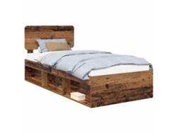Maison Exclusive - Estructura De Cama Con Cabecera Madera Vieja 100 X 200 Cm