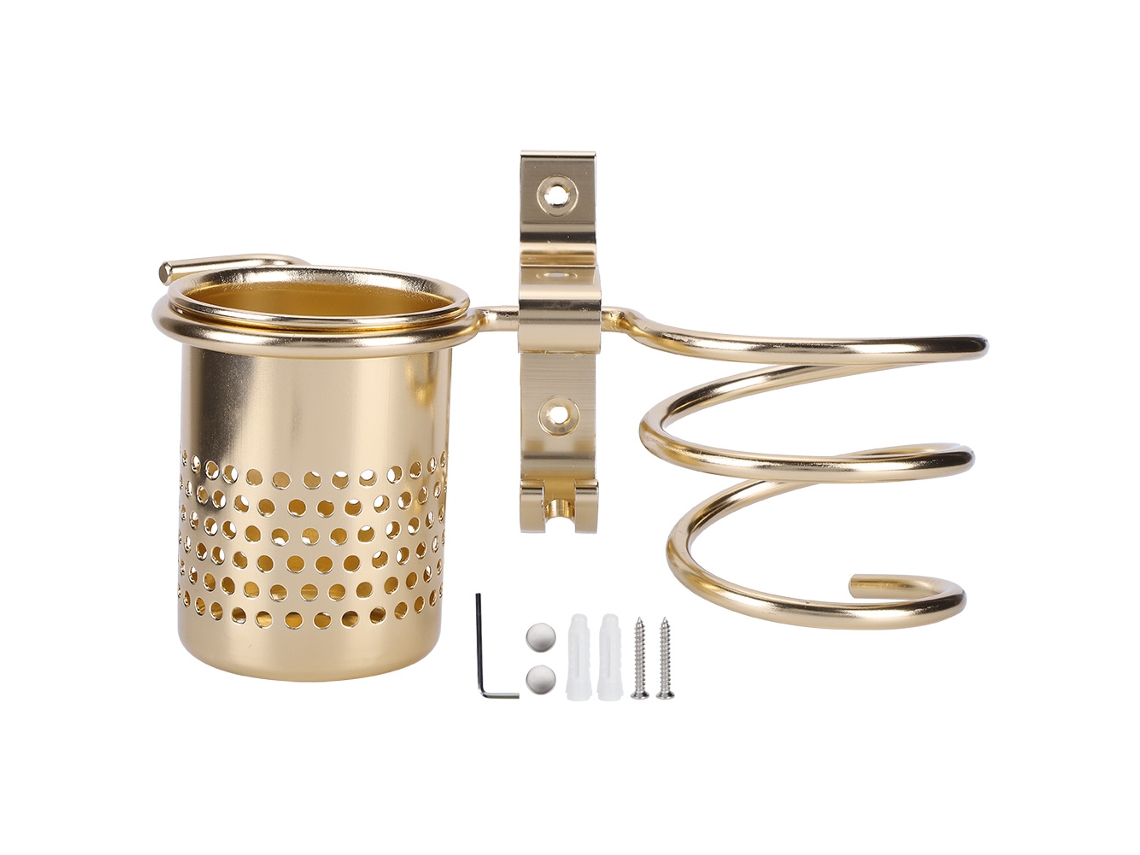 Soporte de aluminio para secador de pelo de montaje en pared