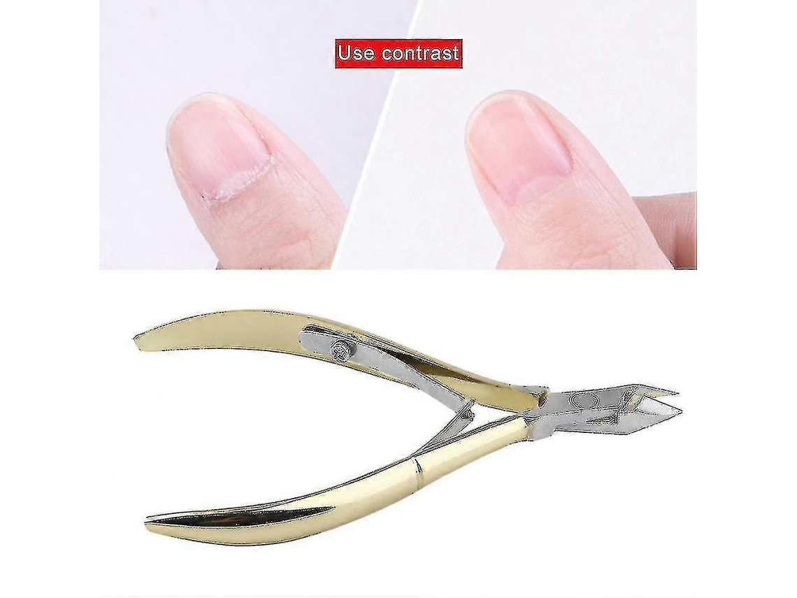 Herramienta de limpieza de acero inoxidable YUNZII para uñas de manos y pies, piel muerta y cutículas (sin tamaño)