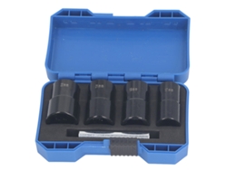 Kit Extractor De Tornillos De Impacto De 1/2" De Acero Al Cromo-molibdeno, Métrico, 17 Mm, 19 Mm, 21 Mm, 22 Mm.