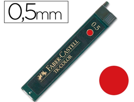 Minas Faber de Cor 9085 0.5mm Vermelho Estojo de 12 Minas2