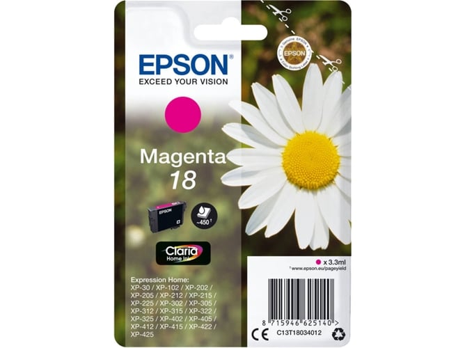 Cartucho de tinta EPSON Epson 18 magenta (etiqueta RF)