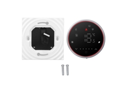 Termostato inteligente con pantalla LED, programable, control de suelo radiante, Wi-Fi, 95-240V, negro.