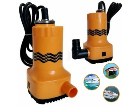 Bomba de Achique Sumergible Automatica 12V 70 Lt/Min 50W Bote Auxiliar Agua Tradeox
