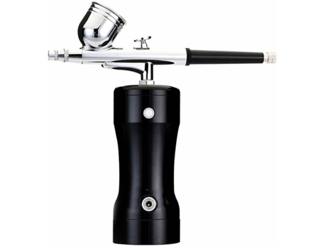 Kit de Aerografía CHRONUS con Minicompresor de Aire Pistola con Aguja de 0,3 Mm (Negro)