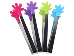 4 Mini Pinzas De Acero Inoxidable Con Cabezal De Silicona, Utensilios De Cocina Ideales Para Magdalenas, Tortitas Y Galletas.